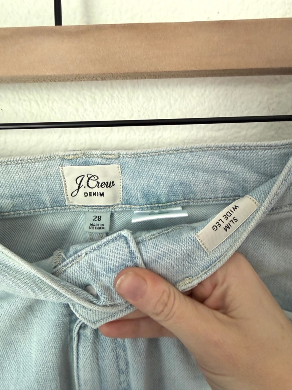 J. Crew Slim Wide-Leg Jean in Misty Surf wash - 28 - BNWOT - Picture 4 of 7